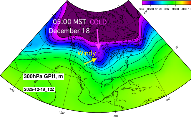 NOAA GFS 300hPa Forecast