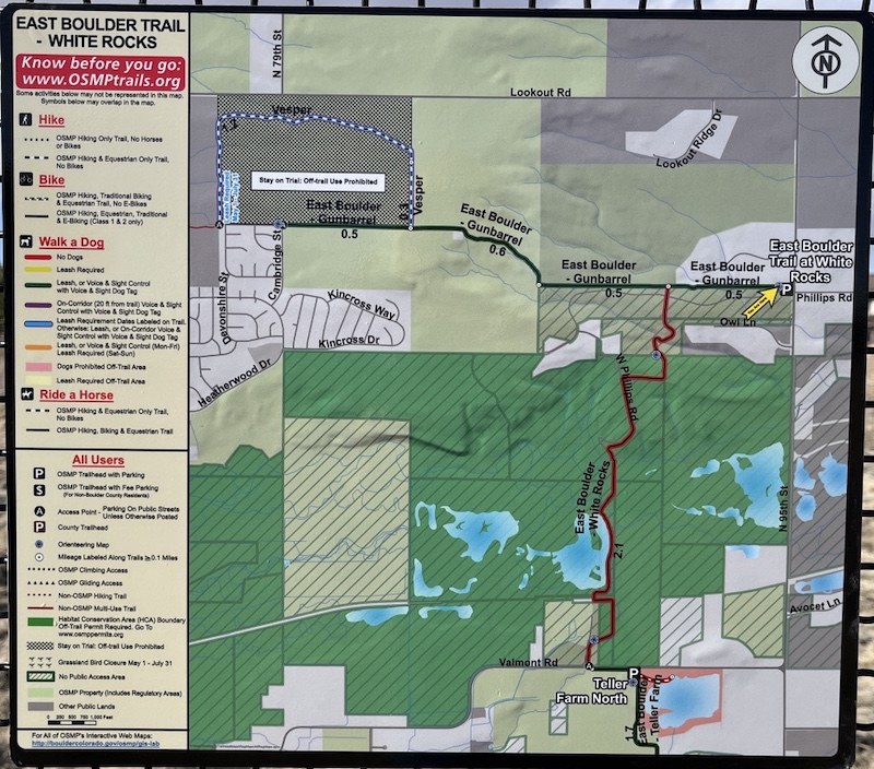 East Boulder Trail, Teller Farm North Trailhead, Boulder