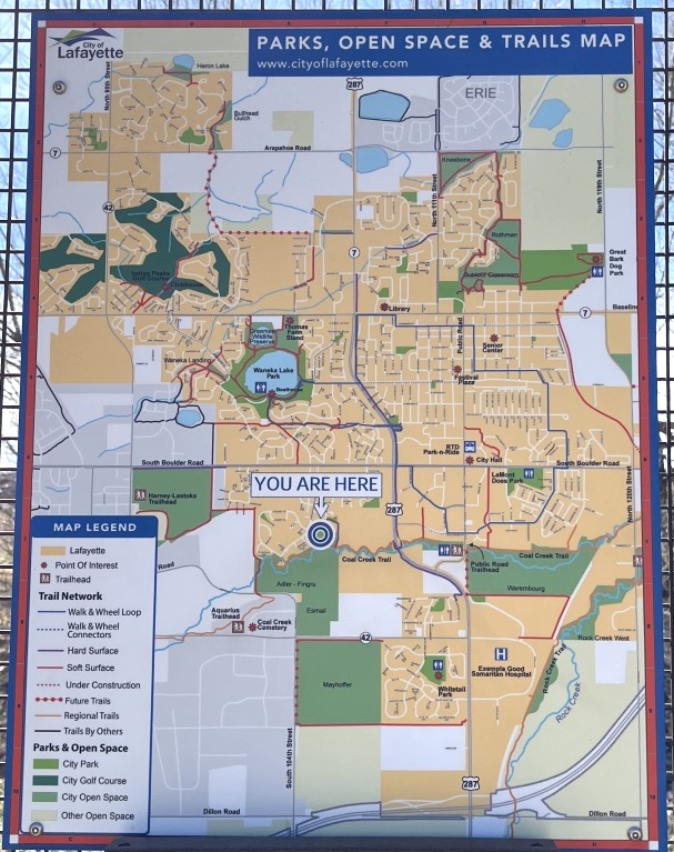 S Public Rd Trailhead, Coal Creek Trail, Lafayette, Colorado (March 2025)